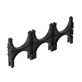 DKC Держатель расстояния (кластер) для двустенных труб с фиксацией, д.110мм,тройной