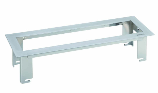 Simon Connect Сталь Рамка для установки офиблока Лайн на 4 механизма, К45 KSF134-8