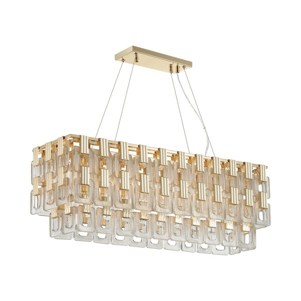 Купить Odeon Light 4989/10 HALL ODL22 389 золотой/стекло Люстра E14 10*40W BUCKLE