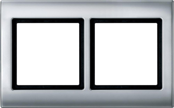 Купить SE Merten Aquadesign Алюминий Рамка 2-ая IP44 MTN400260