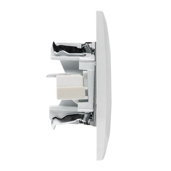 Купить EKF PROxima Валенсия розетка компьютерная RJ-45 2-местная белая