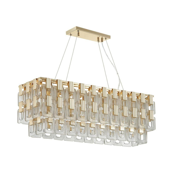 Odeon Light 4989/10 HALL ODL22 389 золотой/стекло Люстра E14 10*40W BUCKLE