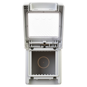 DKC Коробка для настенного монтажа "Avanti", IP55, серая, 2 модуля