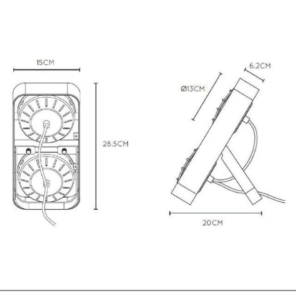 Купить Lucide RENGER Синий Настольная лампа 05533/02/35