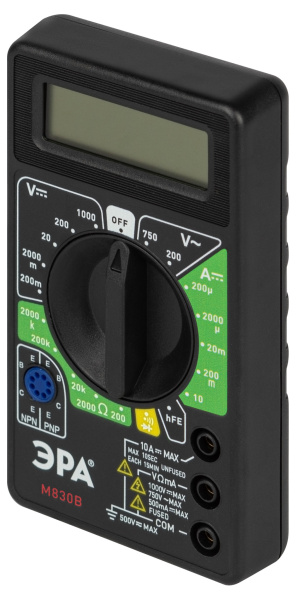 ЭРА Мультиметр цифровой модель M830B