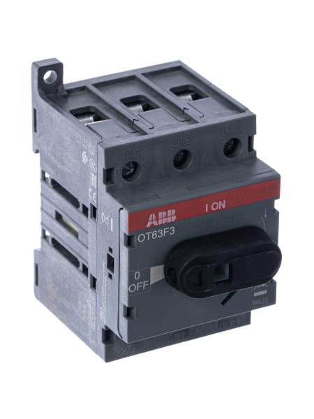 Купить ABB OT63F3 Выключатель-разъединитель 3Р 63А с ручкой управления 1SCA105332R1001