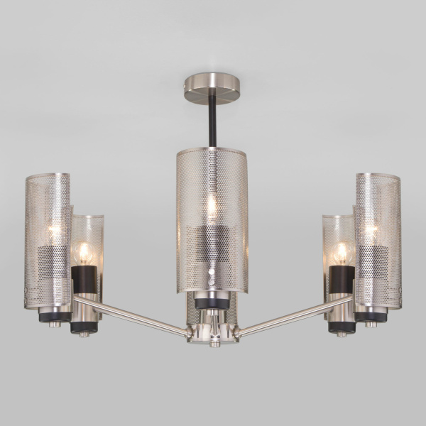 Купить Eurosvet Потолочная люстра в стиле лофт 70139/6 никель a057945