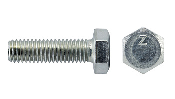 Tech-Krep Болт DIN933 с шестигранной головкой оцинк. М6х25 (18 шт) - пакет 102958