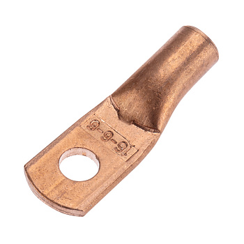 Наконечник ТМ 16-6-6 (16мм² - Ø6мм) (в упак 100 шт), Rexant 07-5310-2