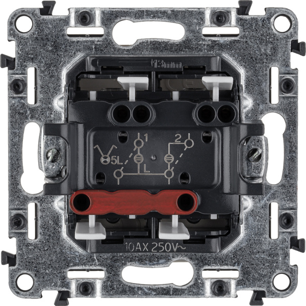 Купить Legrand Valena LIFE DIY Сл.кость Выключатель 2-клавишный с подсветкой 10А 250В 752528