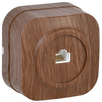 IEK GLORY РК10-ХД Розет. 1-ая комп. о/у GLORY дуб