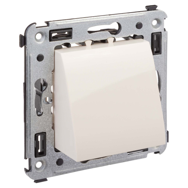 Купить DKC Вывод кабеля из стены "Avanti", "Ванильная дымка"