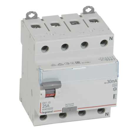 Legrand DX3 УЗО 4P 25А A 30мА N справа 411759
