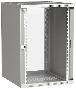 IEK LINEA WE ITK Шкаф LINEA WE 18U 600x650мм дверь, стекло серый LWE3-18U67-GF