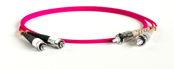 Hyperline FC-D2-504-FC/PR-ST/PR-H-30M-LSZH-MG Патч-корд волоконно-оптический (шнур) MM 50/125(OM4), FC-ST, 2.0 мм, duplex, LSZH, 30 м 247748