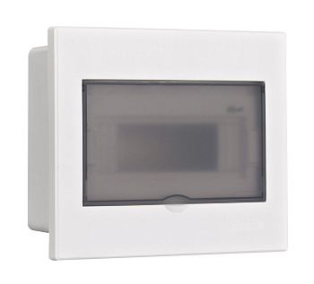 Dekraft Корпус пласт. навесной прозр. дв. 1 ряд 9 мод. IP41 ЩРН-П