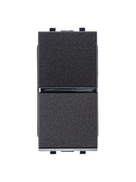 Купить ABB NIE Zenit Антрацит Выключатель 1-клавишный 1 мод 2CLA210100N1801