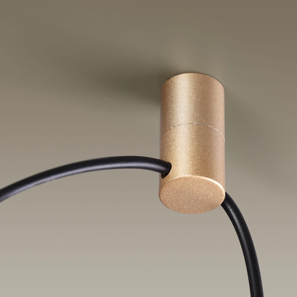 Купить Odeon Light 3898/1 ODL20 41 черный/золотистый/металл Подвеной св-к с доп. креплением GU10 50W LUCAS