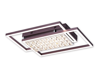 Ambrella Потолочный светодиодный светильник с пультом FA114 CF кофе 90W 630*430*110 (ПДУ РАДИО 2.4)