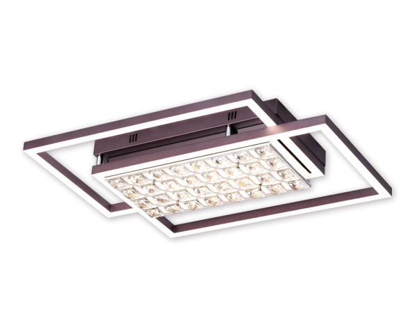 Ambrella Потолочный светодиодный светильник с пультом FA114 CF кофе 90W 630*430*110 (ПДУ РАДИО 2.4)