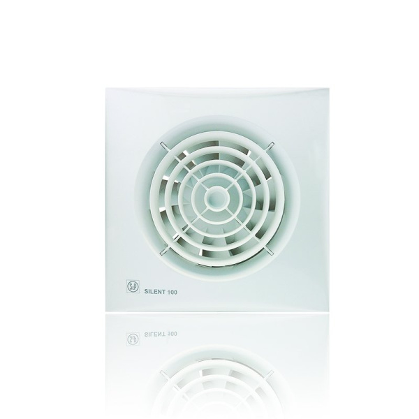 S&P SILENT Вентилятор с таймером 95 куб.м/ч, 8Вт, 100мм, малошумный SILENT-100 CRZ