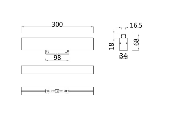Купить Maytoni Magnetic track system Трековый светильник Черный TR012-2-12W4K-B