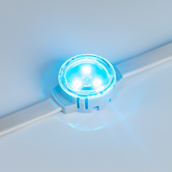 Купить Arlight Модуль управляемый SOLEX-SPI-3535-3-12V RGB 120deg (D30x16mm, 0.75W, IP67) (-) 029240