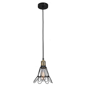 Lussole LOFT Металл Черный / бронзовый Без плафона Подвес E27 60W LSP-9609 Lussole LOFT Металл Черный / бронзовый Без плафона Подвес E27 60W LSP-9609