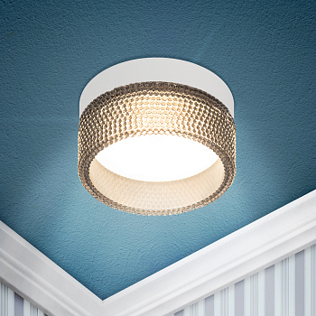 ЭРА Встраиваемый светильник под лампу GX53 ЭРА DK97 WH/BK белый черный