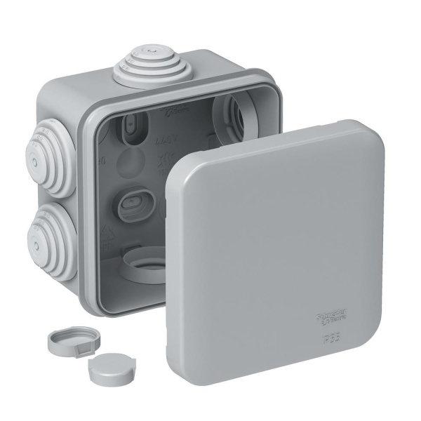 Купить Systeme Electric Коробка распределительная открытой установки 70X70X40, IP55, 6 сальников