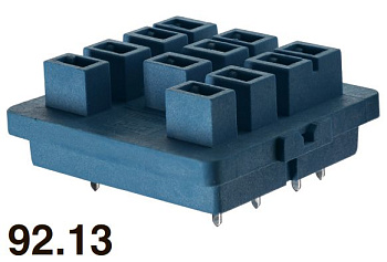 Finder Розетка для монтажа на плате для реле 62.31, 62.32, 62.33; в комплекте металлическая клипса 092.54 9213SMA