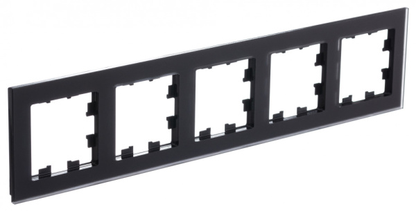 Systeme Electric AtlasDesign Nature Матовое стекло Черный Рамка 5-ая, универсальная