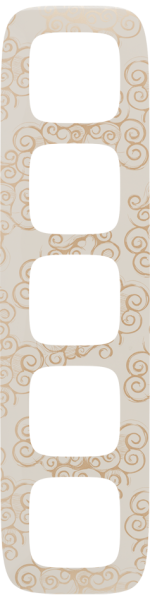 Купить Legrand Valena ALLURE Нарцисс золото Рамка 5-ая 754355