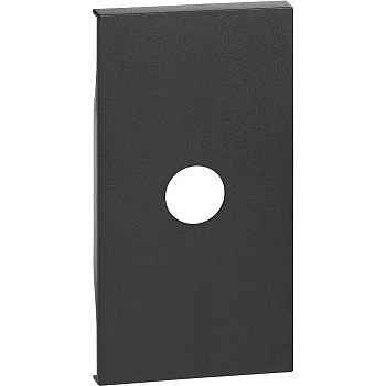 BT Living now Черный Лицевая панель для TV розеток и каб выводов с 1 отверстием 2 мод KG08M2