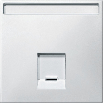 SE Merten SD Бел Накладка розетки ТЛФ/комп 1-ой прямой MTN466419