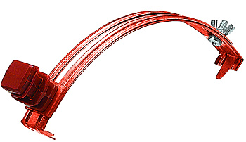 EZETEK Держатель проводника круглого 6-8 мм для конька, медь 91030