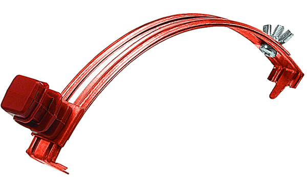 EZETEK Держатель проводника круглого 6-8 мм для конька, медь 91030