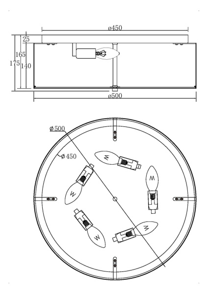 Купить Maytoni Потолочный светильник MOD096CL-05CH
