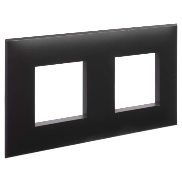 Купить DKC Рамка "Avanti", "Черный матовый", 2 поста (4 мод.)