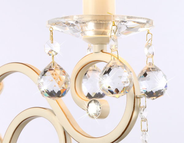 Купить Ambrella Настенный светильник с абажуром TR4562 BG/GD бежевый/золото E14 max 40W 385*130*250