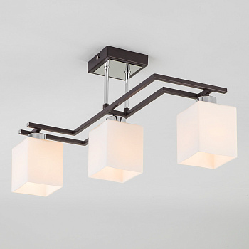 Eurosvet Люстра 70018/3 хром/венге 00000073792 Eurosvet Люстра 70018/3 хром/венге 00000073792