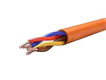 Кабель связи сигнальный медь КПСнг(А)-FRLS 4 скрут. оранжевый ГОСТ КПСнг(А)-FRLS 2*2*1
