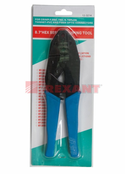 Купить Кримпер для обжима F и BNC Разъемов RG-58, RG-59, RG-62, RG-6 (ht-301 PA) Rexant 12-3214