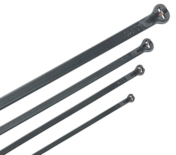 IEK Хомут Хку 2,5х160мм со стальным замком черный (100шт)