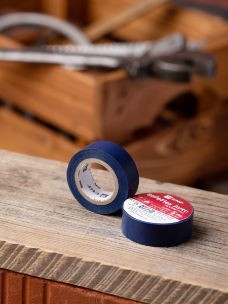 Купить EKF PROxima Изолента ПВХ 15мм 5м синий серии SafeFlex Auto