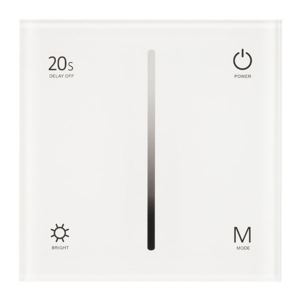 Купить Arlight Панель SMART-P6-DIM-G-IN White (12-24V, 4x3A, Sens, 2.4G) (IP20 Пластик, 5 лет) 034781