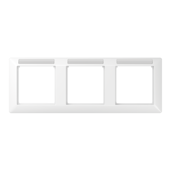 JUNG Рамка 3-кратная горизонтальная с полем для надписи белая AS5830BFINAWW