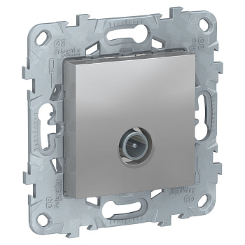 SE Unica New Алюминий Розетка TV, оконечная NU546430