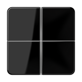 JUNG 4-клавишная накладка для пульта КNX, чёрная, для серии СD CD404TSASW