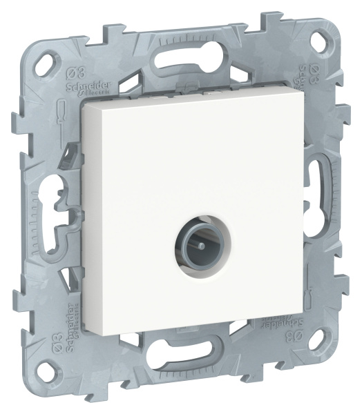 Купить SE Unica New Бел Розетка TV, проходная NU546318